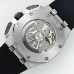 Super Clone Audemars Piguet Royal Oak Offshore Steel 26420ST 42mm Black Dial – — movement / caseback view