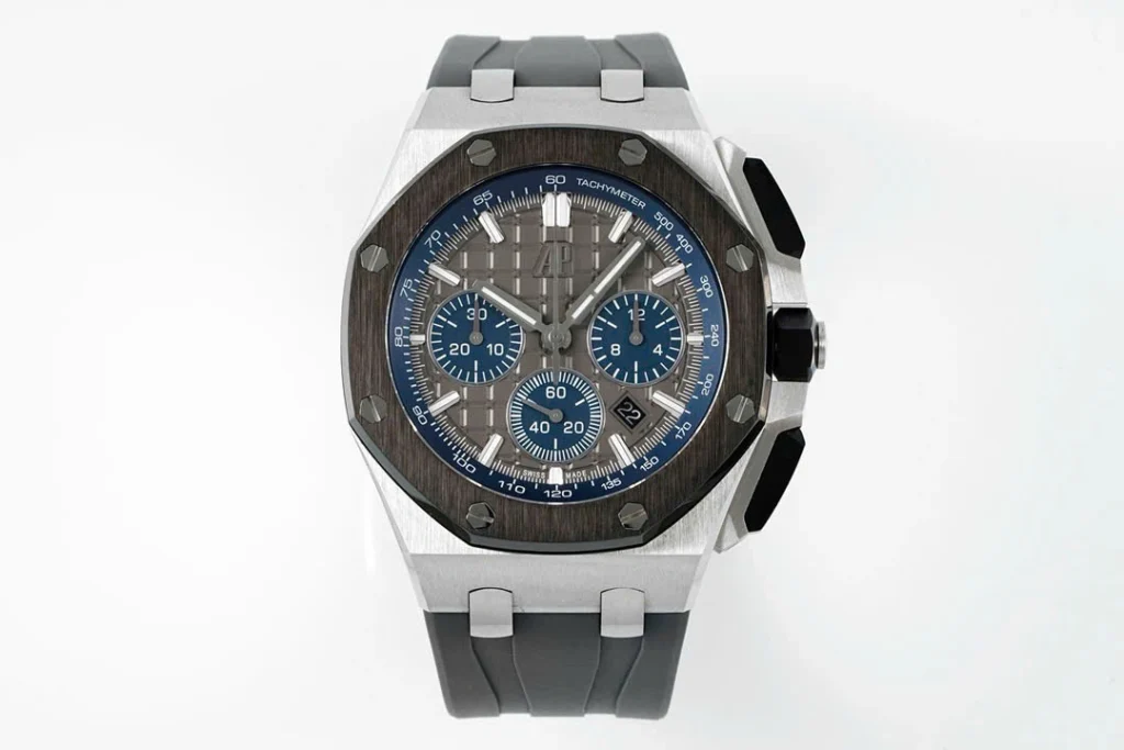 Super Clone Audemars Piguet Royal Oak Offshore Steel 26420ST 42mm Grey Dial — dial close-up