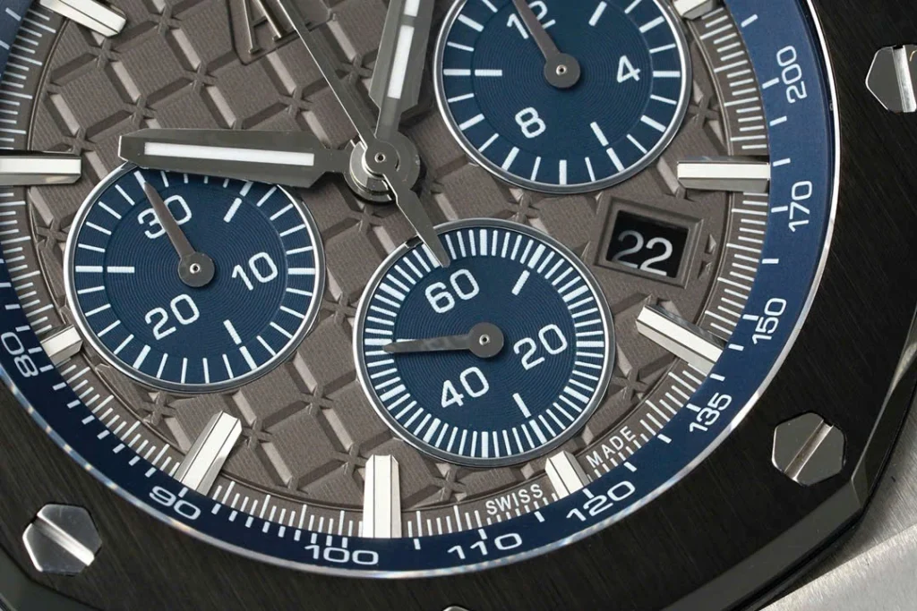 Super Clone Audemars Piguet Royal Oak Offshore Steel 26420ST 42mm Grey Dial — clasp and links