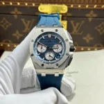 Super Clone Audemars Piguet Royal Oak Offshore Steel in Blue 26420ST 42mm — case and bezel