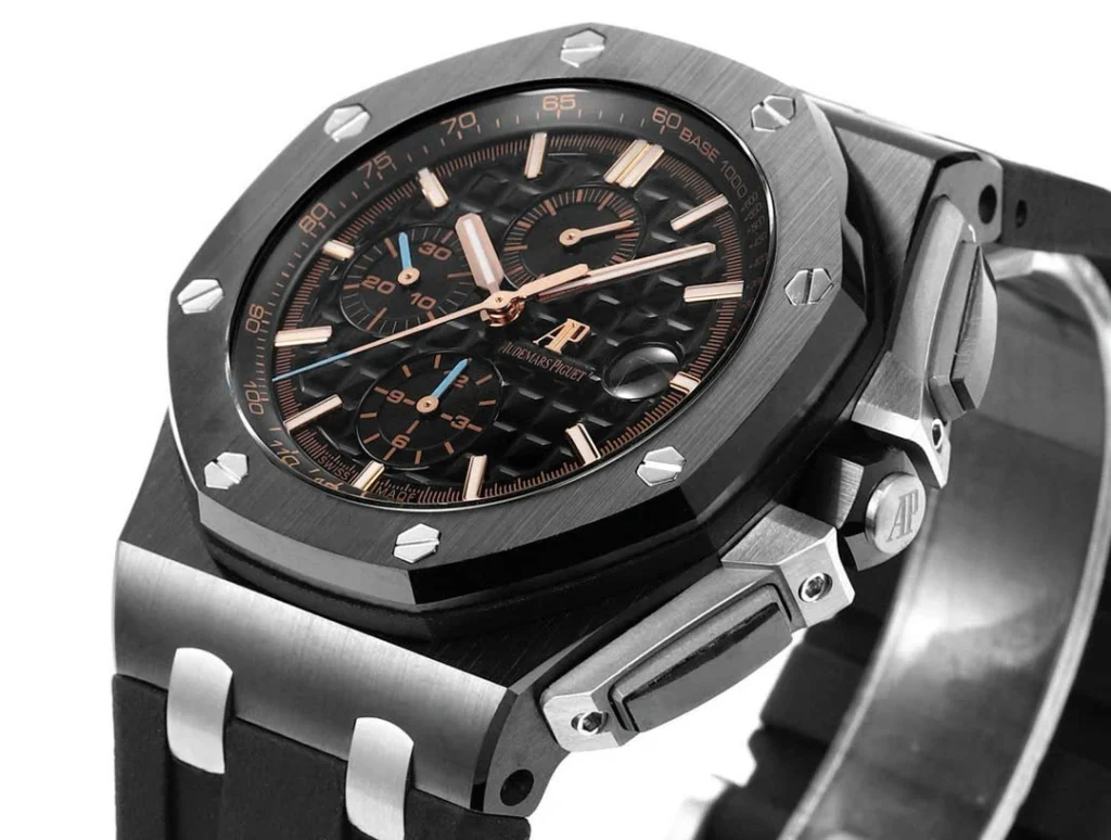 Super Clone Audemars Piguet Royal Oak Offshore in Black 26405CE 44mm – — bracelet detail