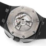 Super Clone Audemars Piguet Royal Oak Offshore in Black 26405CE 44mm – — on leather display