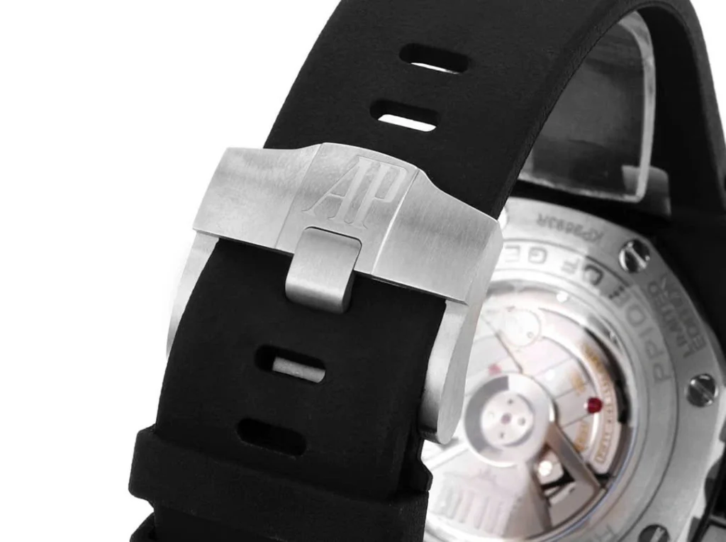 Super Clone Audemars Piguet Royal Oak Offshore in Black 26405CE 44mm – — movement / caseback view