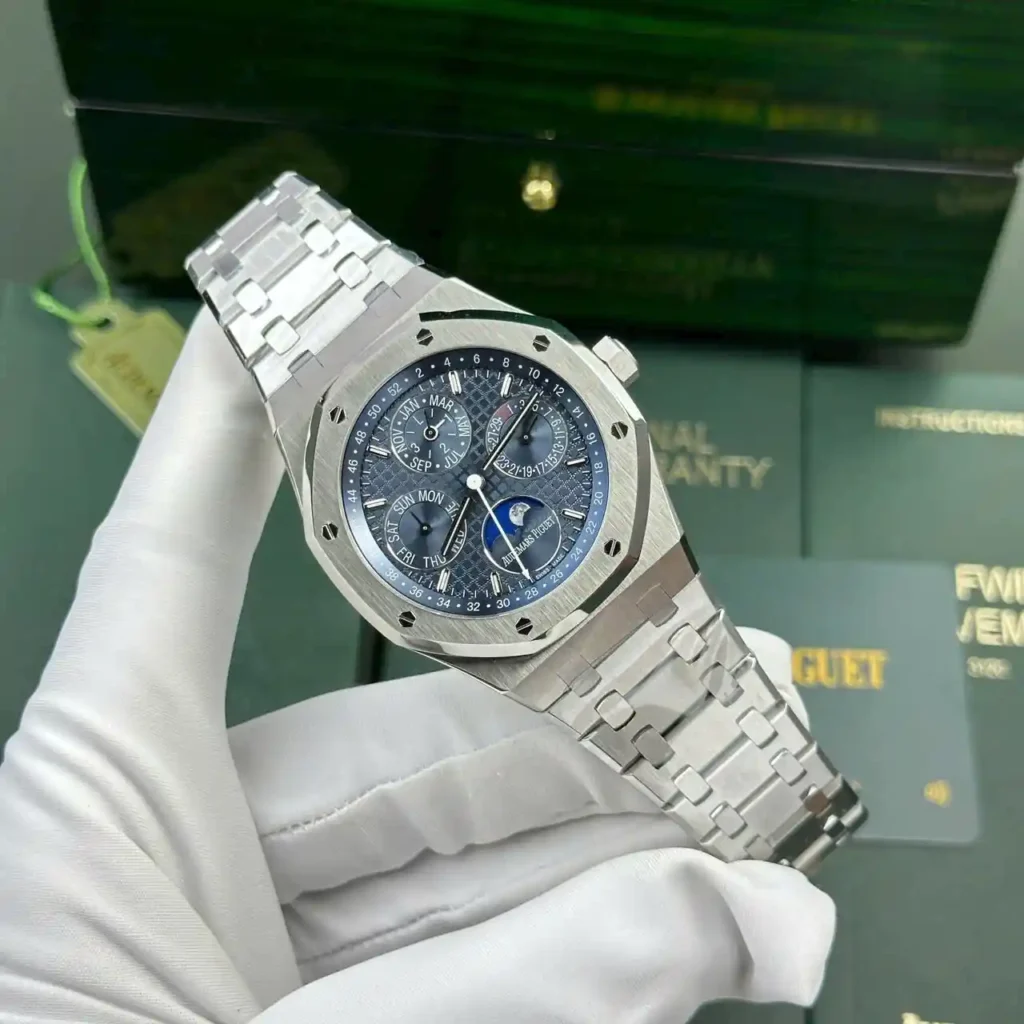 Super Clone Audemars Piguet Royal Oak Perpetual Calendar 26574ST.OO.1220ST.03 41mm — case and bezel