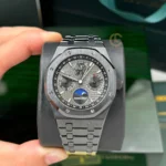 Super Clone Audemars Piguet Royal Oak Perpetual Calendar 26579CE.OO.1225CE.01 Black Ceramic 41mm — dial close-up