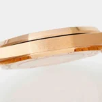Super Clone Audemars Piguet Royal Oak Selfwinding 15400OR 41mm Black Dial Rose Gold – — movement / caseback view