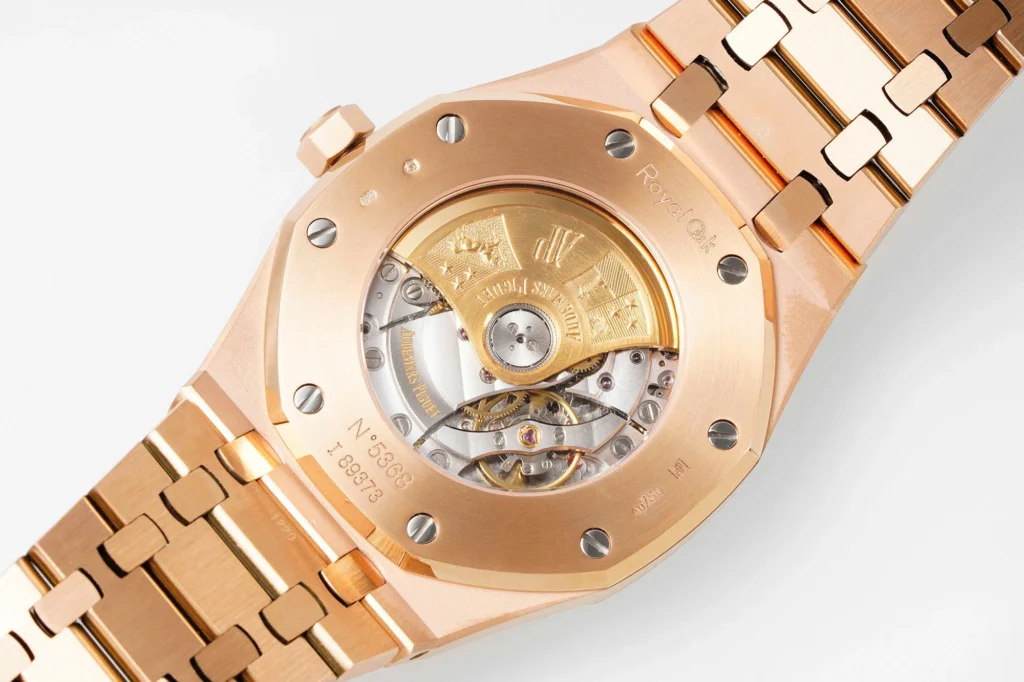 Super Clone Audemars Piguet Royal Oak Selfwinding 15400OR 41mm Black Dial Rose Gold – — view 9