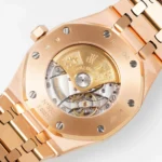 Super Clone Audemars Piguet Royal Oak Selfwinding 15400OR 41mm Black Dial Rose Gold – — view 9