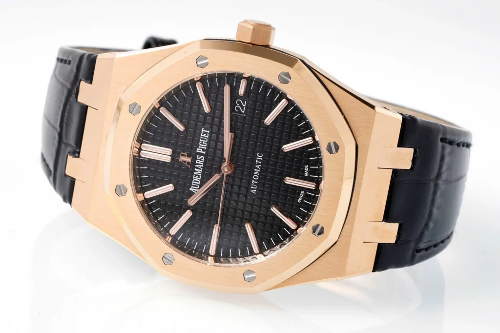 Super Clone Audemars Piguet Royal Oak Selfwinding 15400OR 41mm Rose Gold Steel — clasp and links