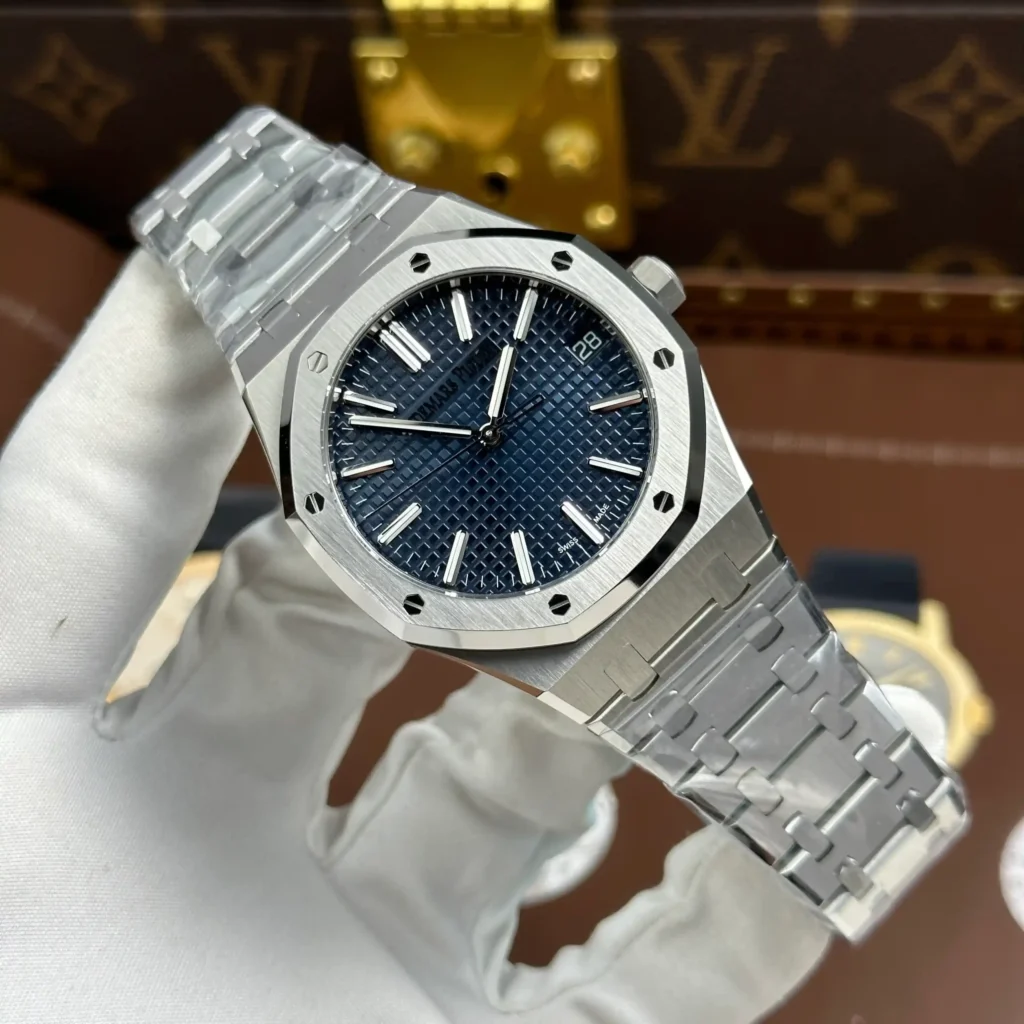 Super Clone Audemars Piguet Royal Oak 41mm Steel Bracelet Steel — dial close-up