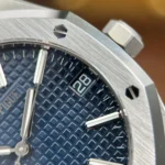 Super Clone Audemars Piguet Royal Oak 41mm Steel Bracelet Steel — on leather display