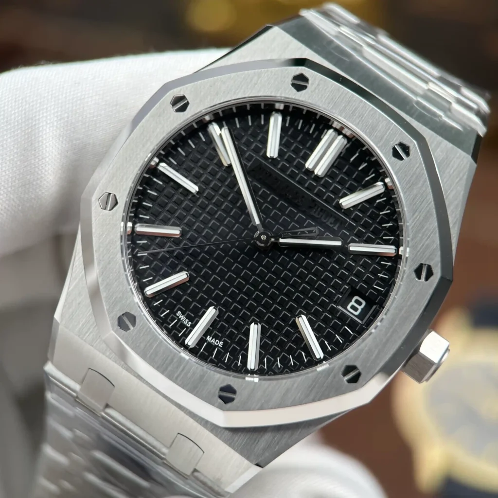Super Clone Audemars Piguet Royal Oak 41mm Steel Bracelet Steel — side profile
