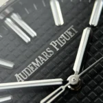 Super Clone Audemars Piguet Royal Oak 41mm Steel Bracelet Steel — on leather display