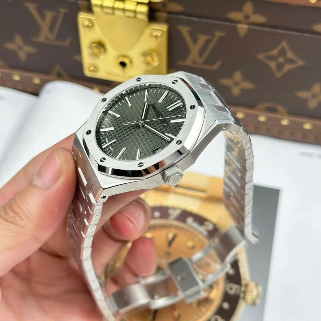 Super Clone Audemars Piguet Royal Oak 41mm Steel Bracelet Steel — case and bezel