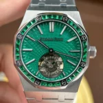 Super Clone Audemars Piguet Royal Oak Selfwinding Flying Tourbillon 26532IC.EE.1220TI.01 41mm – Cuttomize Version — side profile