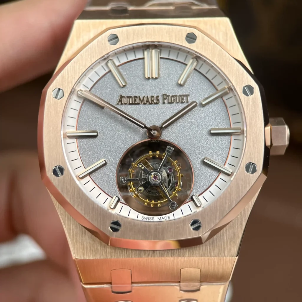 Super Clone Audemars Piguet Royal Oak Selfwinding Flying Tourbillon 26730OR.OO.1320OR.05 41mm — clasp and links