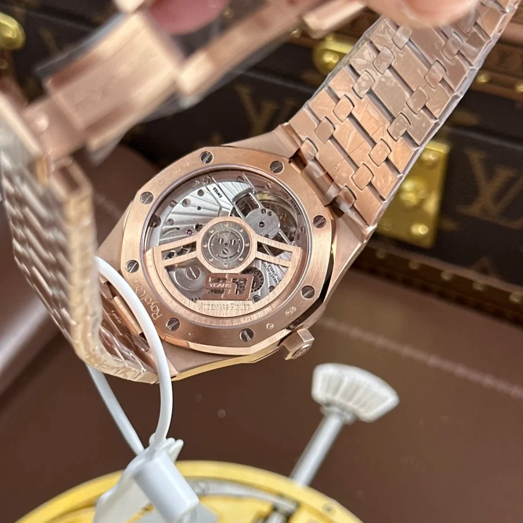 Super Clone Audemars Piguet Royal Oak Selfwinding Flying Tourbillon 26730OR.OO.1320OR.05 41mm — movement / caseback view