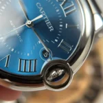 Super Clone Cartier 40mm Steel — dial close-up
