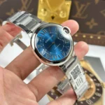 Super Clone Cartier 40mm Steel — side profile