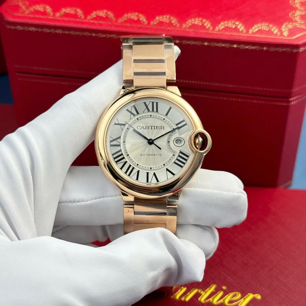 Super Clone Cartier 42mm Steel — dial close-up