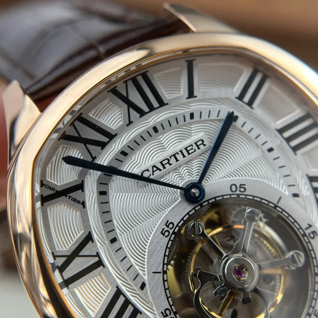 Super Clone Cartier 47mm Steel — side profile