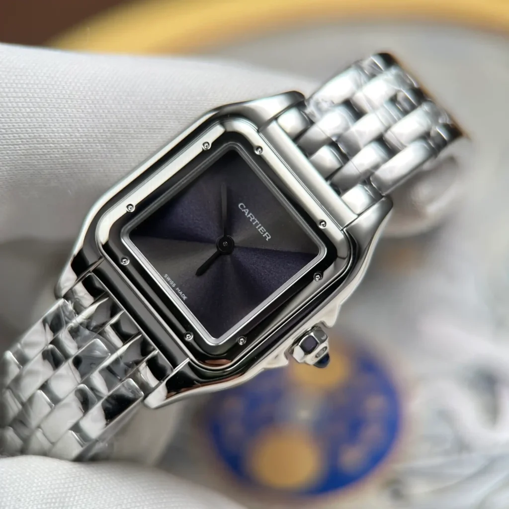 Super Clone Cartier Steel — case and bezel