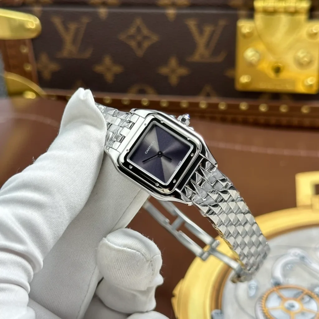 Super Clone Cartier Steel — side profile