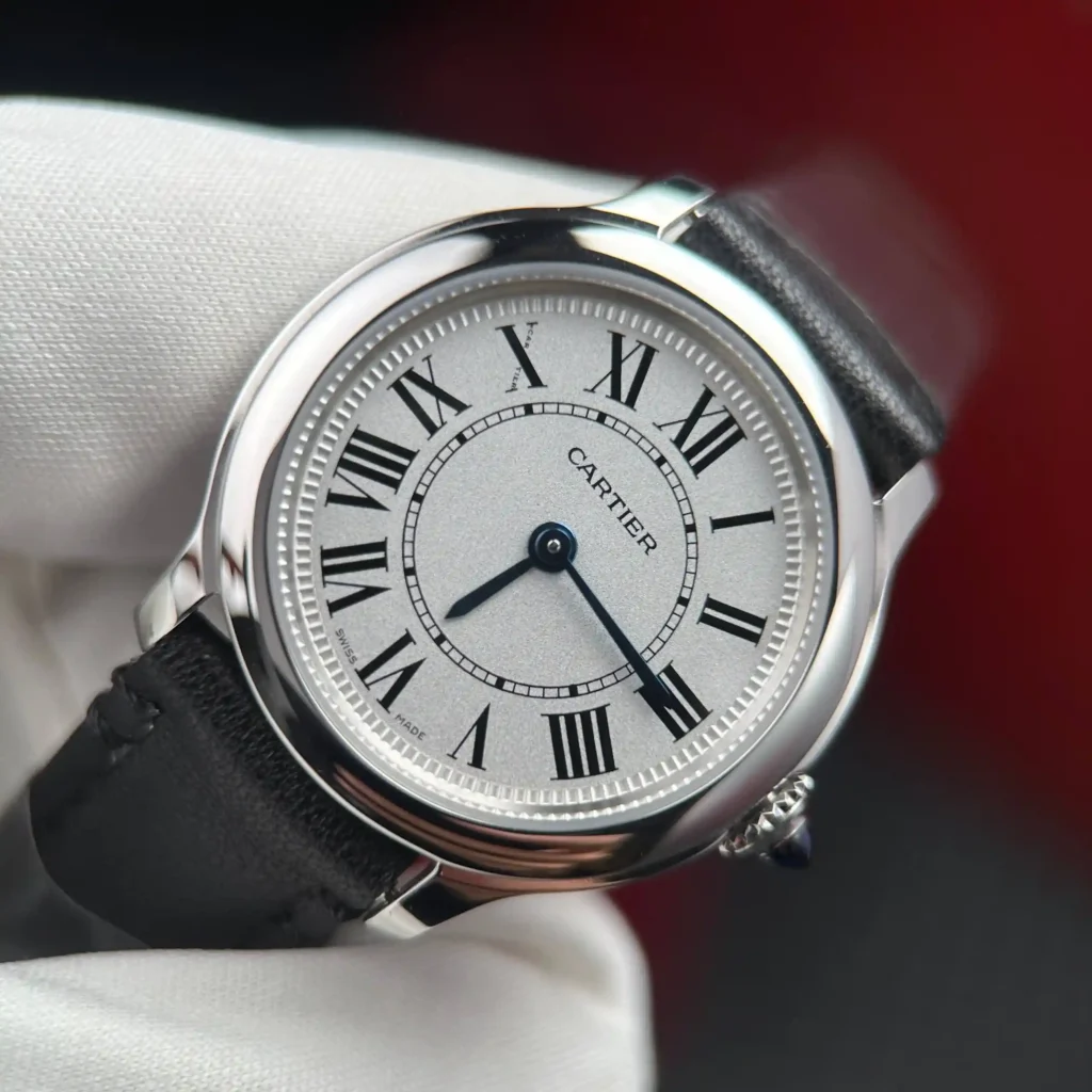 Super Clone Cartier 29mm Steel — side profile