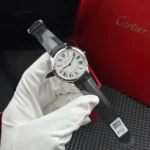 Super Clone Cartier 36mm Steel — dial close-up
