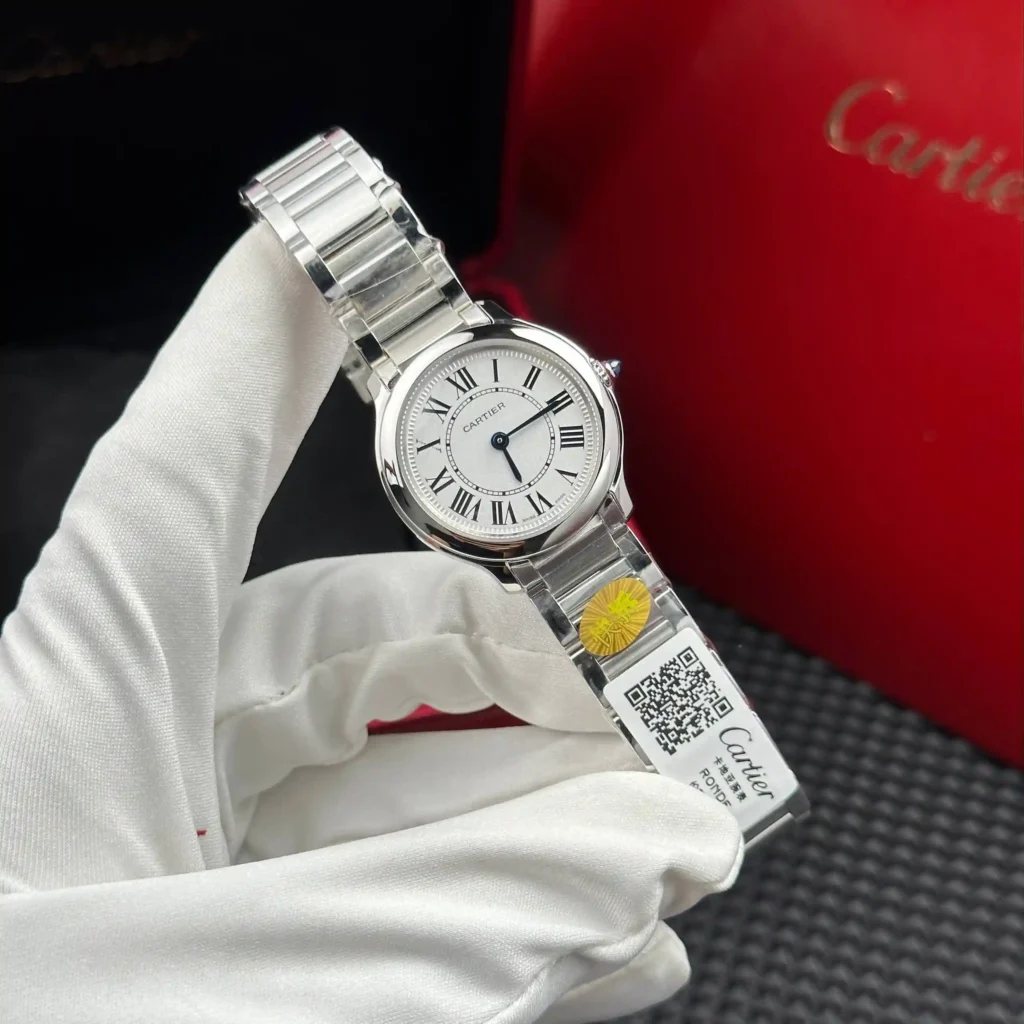 Super Clone Cartier 29mm Steel — dial close-up