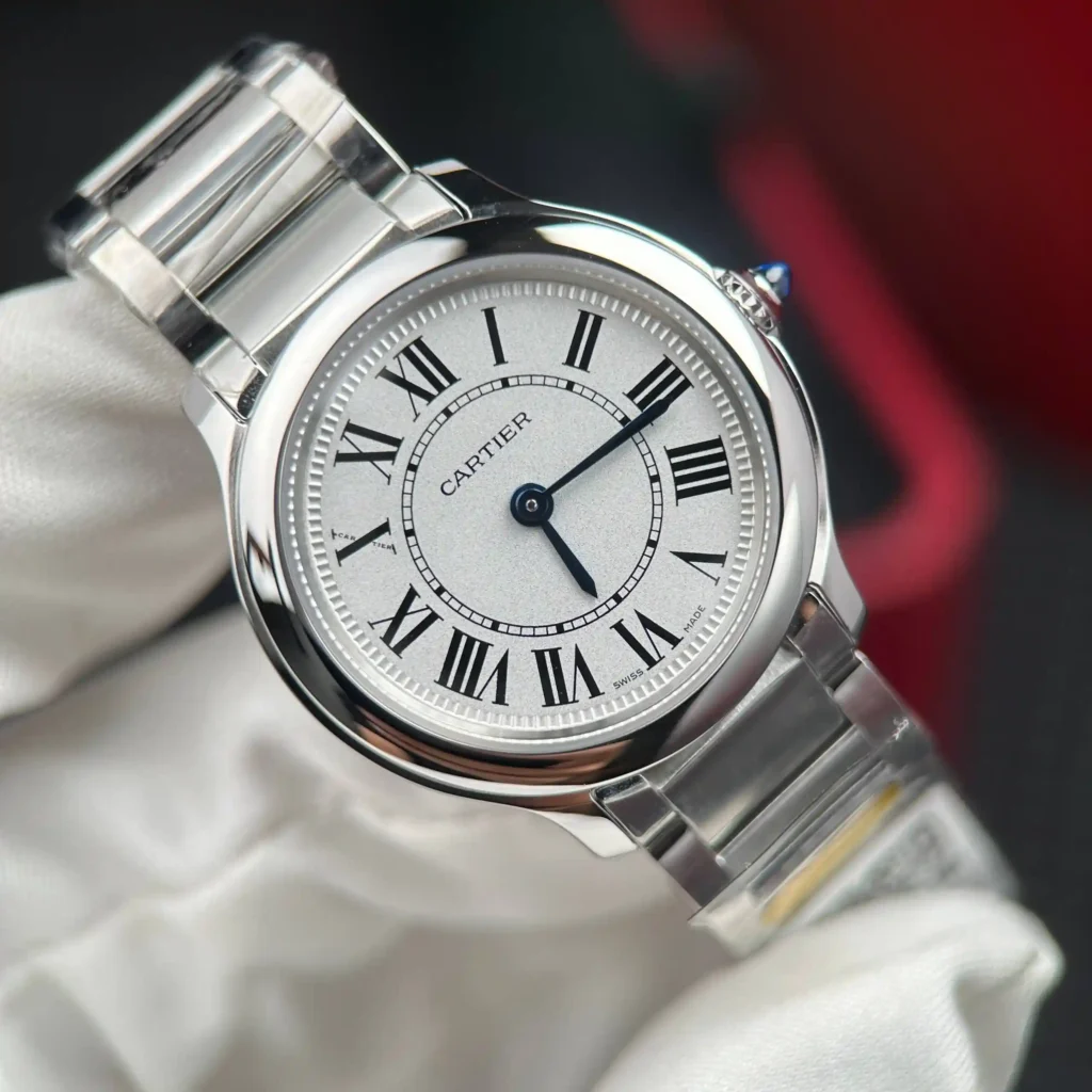 Super Clone Cartier 29mm Steel — clasp and links