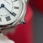 Super Clone Cartier 29mm Steel — movement / caseback view
