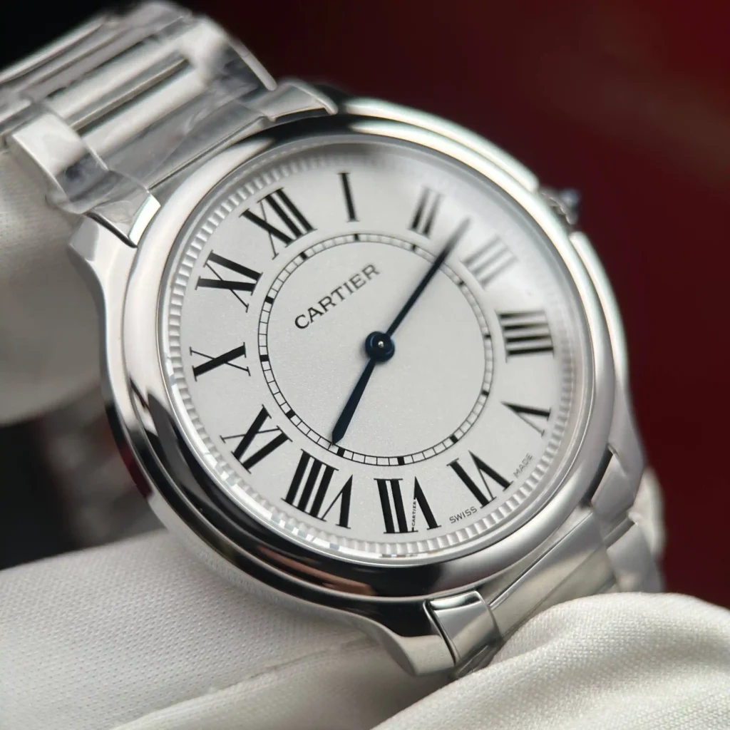 Super Clone Cartier Steel — side profile