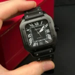 Super Clone Cartier Santos De Cartier CRWSSA0039 39.8mm Ceramic – — case and bezel