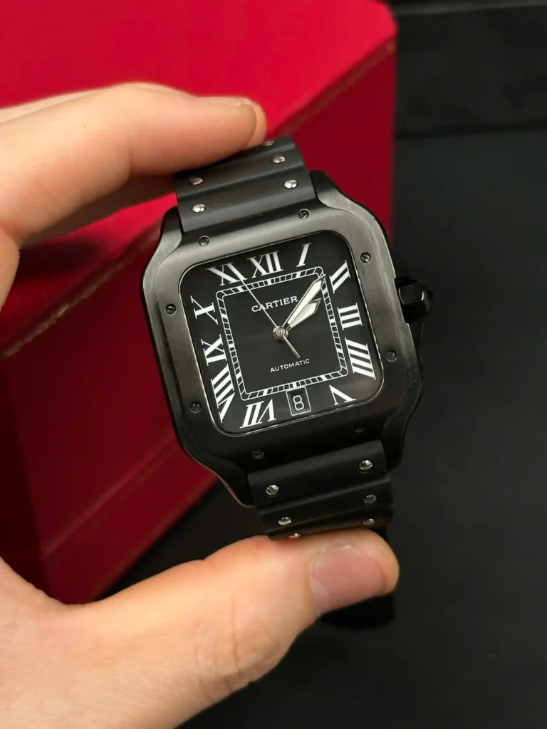 Super Clone Cartier Santos De Cartier CRWSSA0039 39.8mm Ceramic – — case and bezel