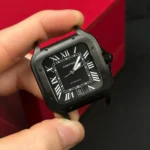 Super Clone Cartier Santos De Cartier CRWSSA0039 39.8mm Ceramic – — bracelet detail