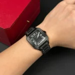 Super Clone Cartier Santos De Cartier CRWSSA0039 39.8mm Ceramic – — side profile