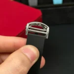 Super Clone Cartier Santos De Cartier CRWSSA0039 39.8mm Ceramic – — movement / caseback view