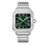 Super Clone Cartier Santos De Cartier Green Dial Large WSSA0062 39.8mm