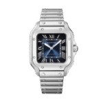 Super Clone Cartier Santos De Cartier Medium Blue WSSA0063 35.5mm –