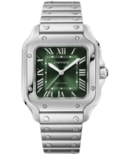 Super Clone Cartier Santos De Cartier Medium Green WSSA0061 35.5mm – Swiss SuperClone