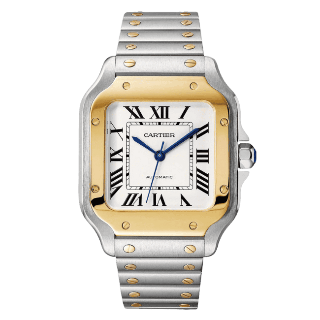 Super Clone Cartier Santos De Cartier Two Tone W2SA0006 35.5mm