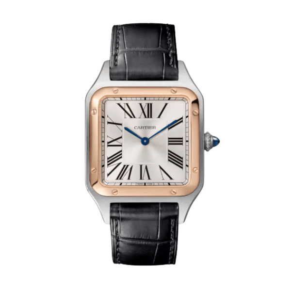 Super Clone Cartier Santos-Dumont 43.5mm W2SA0011 43.5mm x 31.4mm Demi Rose Gold