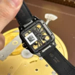 Super Clone Cartier Santos Large Skeleton Black 39mm — clasp and links