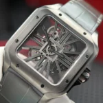 Super Clone Cartier Santos Large Skeleton WHSA0009 39mm — clasp and links