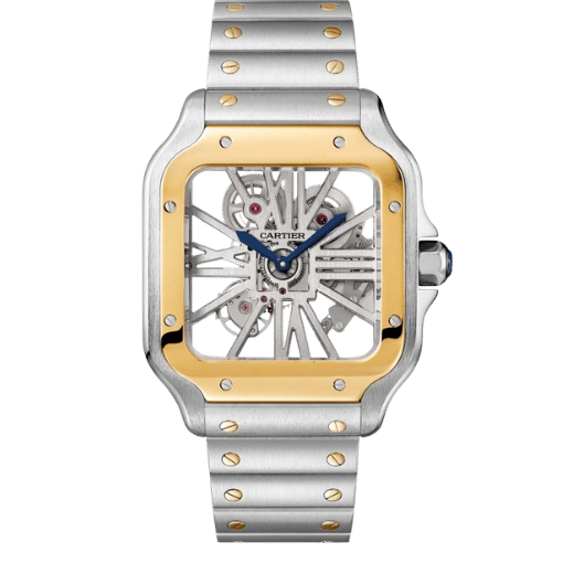 Super Clone Cartier Santos Large Skeleton WHSA0012