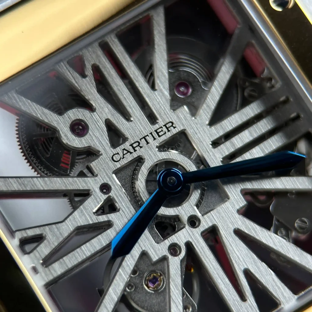 Super Clone Cartier Santos Large Skeleton WHSA0012 — clasp and links