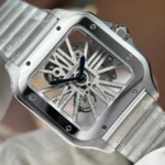 Super Clone Cartier Santos Large Skeleton WHSA0015 39mm — side profile