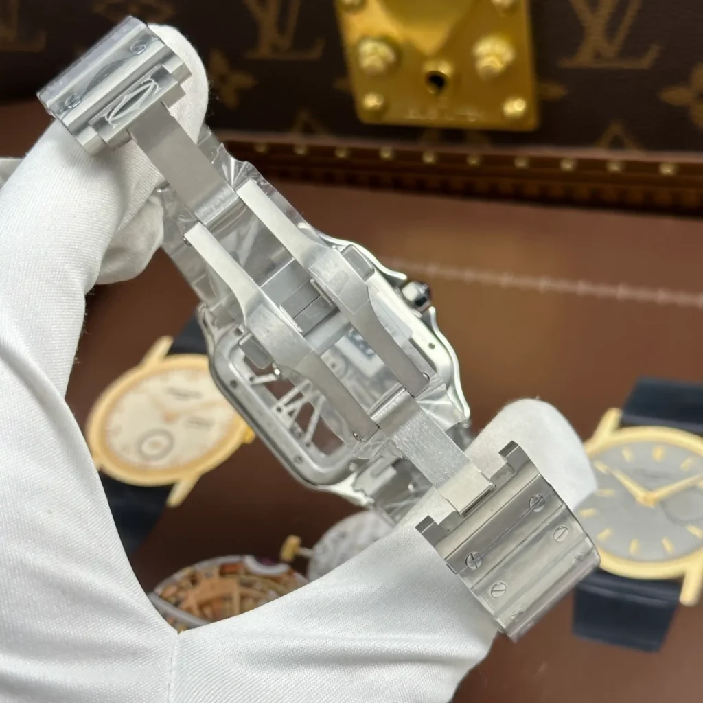 Super Clone Cartier Santos Large Skeleton WHSA0015 39mm — view 9