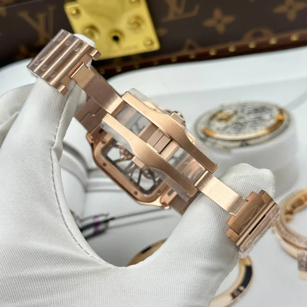 Super Clone Cartier Santos Large Skeleton WHSA0016 — view 11